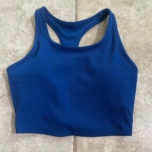 Blue bra top